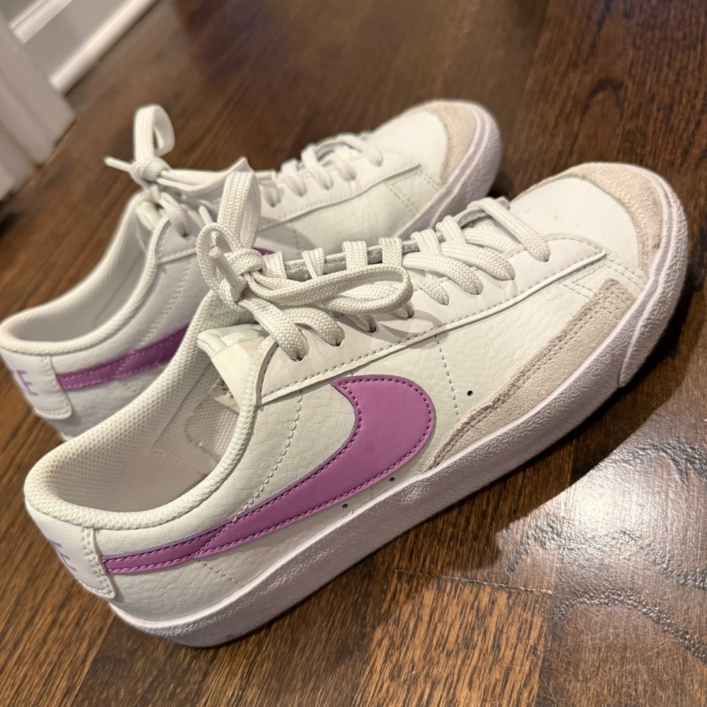Nike purple swoosh sneakers - 8.5 and Purple Sneakers
